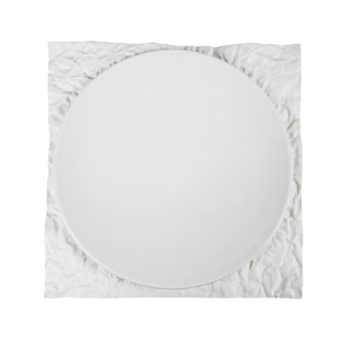 PLATTENTERRA-ABMESSUNGEN. 26 x 26 cm. FARBE WEISS NOVA