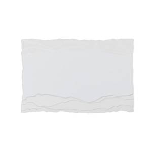 Bord Terra afm. 26x18cm. kleur wit Nova