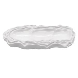 3-Vaksbord Terra afm. 29x11cm. hgt. 4cm. kleur wit Nova