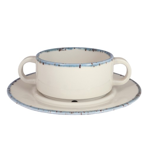 SUPPENTASSE 2/OHREN OCEAN CONT. 22 cl. FARBE FRIEDLICHE CREME NOVA