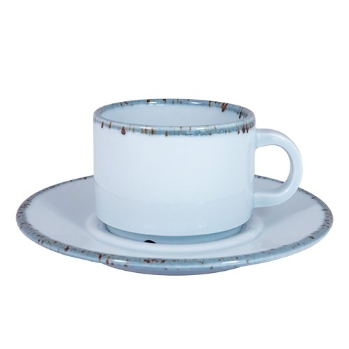 COFFEE SAUCER 2.5 DIAM. 15CM. OCEAN. COLOR PEACEFUL BLUE NOVA