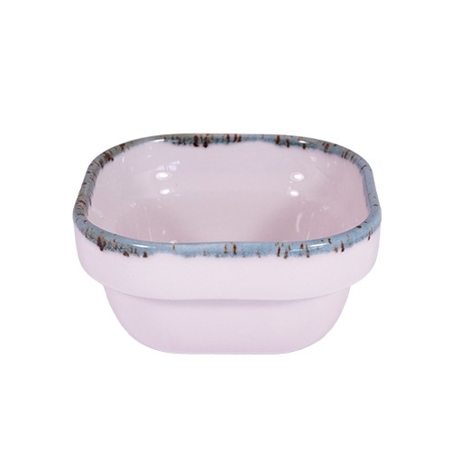 SQUARE BOWL NOVA SIZE 10x10CM. COLOR PEACEFUL PINK NOVA