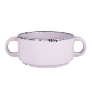 TASSE À SOUPE 2/OREILLES OCÉAN CONT. 22CL. COULEUR ROSE PAISIBLE NOVA