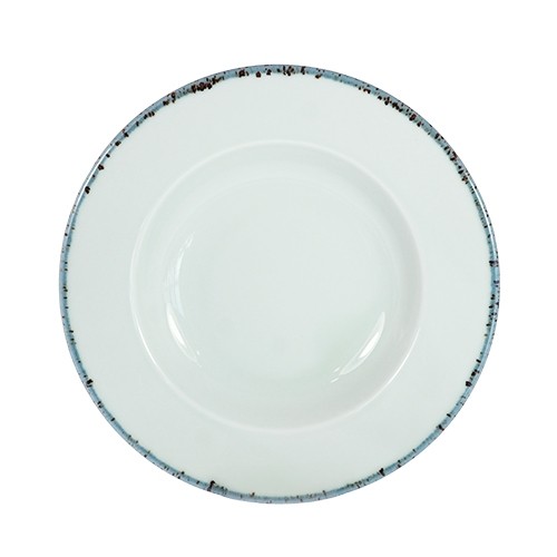 PLAQUE PROFONDE DIAM. 23CM. COULEUR DE L'OCÉAN PAISIBLE VERT NOVA