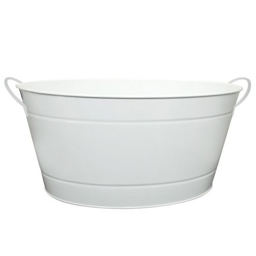 BAIGNOIRE EN ZINC GRANDE TAILLE. 50X32CM. HG T. 23CM. Acier inoxydable