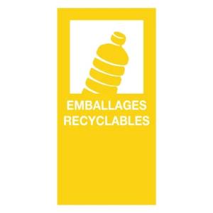 MAGNETIC STICKER DIM. 90X180MM. PACKAGING/RECYCLABLES