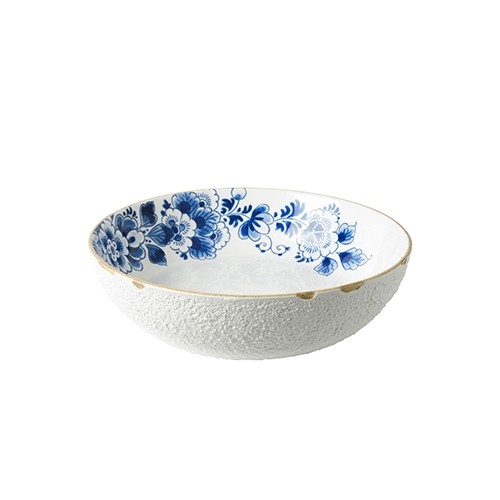 SALAD BOWL DIAM. 30CM. BLUE BLOSSOM HEINEN DELFT BLUE