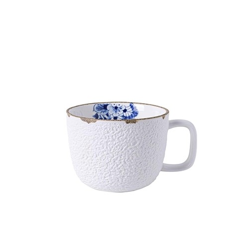 TASSE AVEC OREILLE POUCE. 30CL. FLEURS BLEUES HEINEN DELFT BLEU