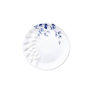 Bord diam. 21cm. Blauw Vouw Heinen Delfts Blauw