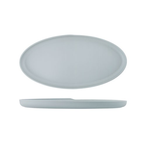 OVALER SCHALE, KOPENHAGEN, ABMESSUNGEN. 47,5 x 24 cm. MELAMIN FARBE JADE