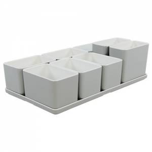 ORGANIZER CUBE SET NO. 25 AFM. 31.7X17.5X9.3CM. COLOR LIGHT GRAY MELAMINE