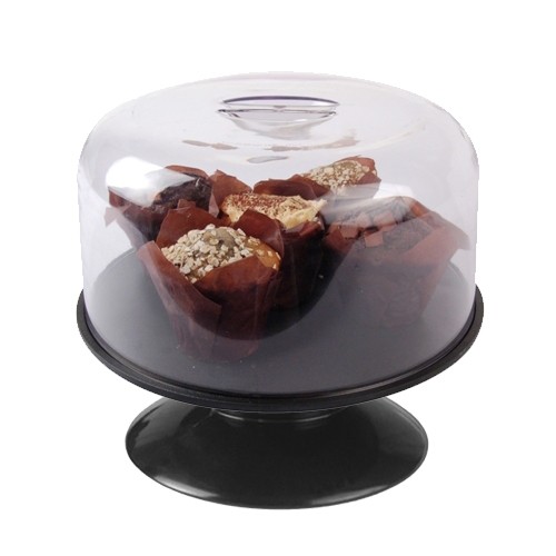 Stolp met handgreep diam. 27x(h)11,7cm. helder kunststof (san) Dalebrook