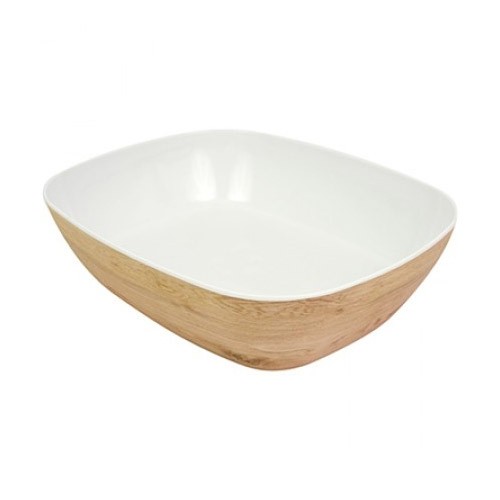 Saladeschaal tura gn 1/2 melamine kleur houtlook Dalebrook