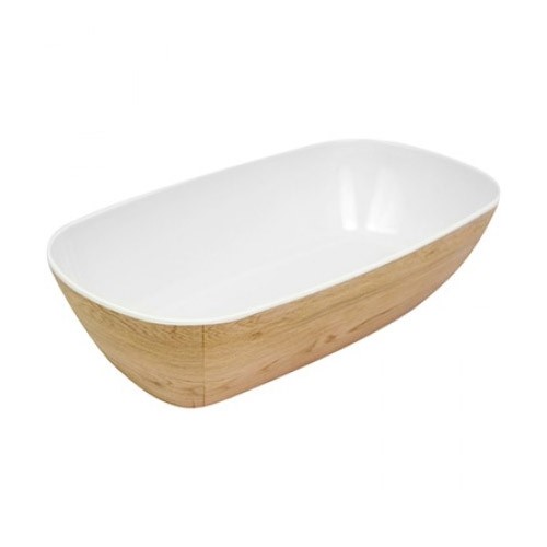 Saladeschaal tura gn 1/3 melamine kleur houtlook Dalebrook