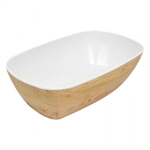 SALAD BOWL TURA GN 1/4 MELAMINE COLOR WOOD LOOK DALEBROOK