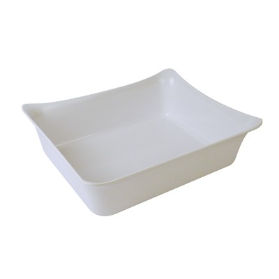 SALATSCHÜSSEL FLEUR CROCK GN 1/4 MELAMIN FARBE WEISS DALEBROOK