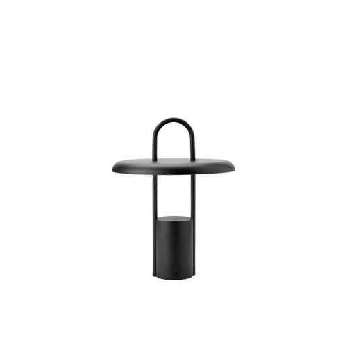 Draagbare led lamp hgt. 33,5cm. Black pier Stelton