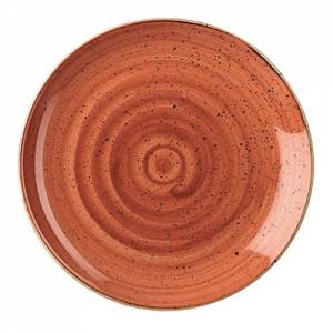Coupebord kleur Spiced Orange diam. 28,8cm. Churchill Stonecast