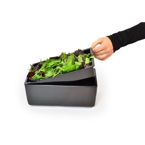 EINFÜGEN SKALA MAß. 16,2 x 26 x (H) 5 cm. MELAMIN FARBE SCHWARZ CHUNKY CROCK DALEBROOK