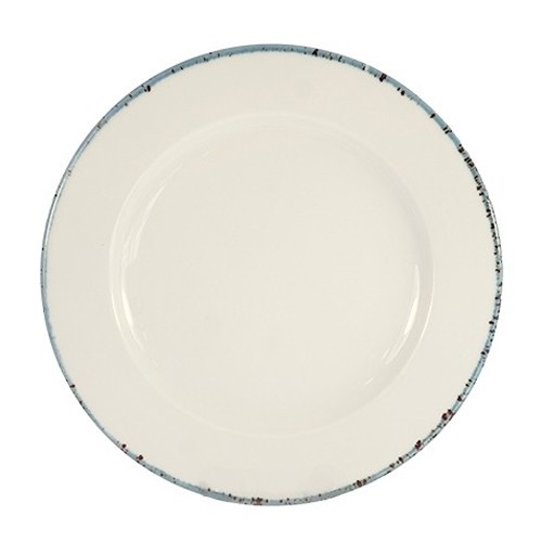 ASSIETTE PLATE DIAM. 27CM. COULEUR OCÉAN PEACEFUL CREAM NOVA