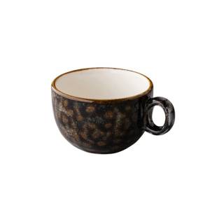 Koffiekop Stapelbaar inh. 16cl. Jersey bruin Q Authentic