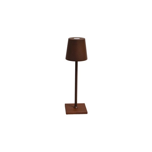 Lamp Seattle diam. 7cm. hgt. 24cm. rustiek bruin