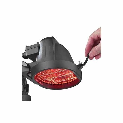 Elektrischer Terrassenheizer, 1500W, Maße: 54x54x13cm, 230V, 1500W, Eurom