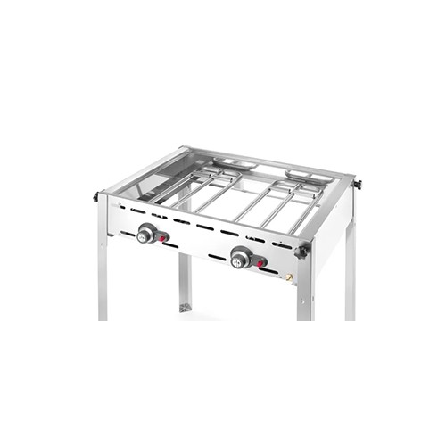 GREEN FIRE MIT 2 BRENNERN UND 2 GITTERN GN 1/1 EDELSTAHL HENDI