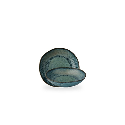 Tiefer Coupe-Teller, Durchmesser 25 cm, Envisage Cascade Saphirblau Churchill