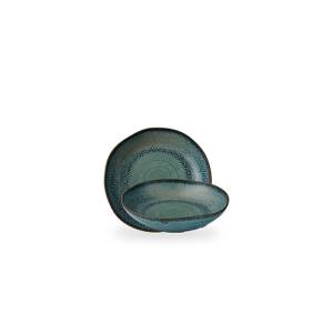 Bord coupe diep diam. 25cm. Envisage Cascade  Sapphire Blue Churchill