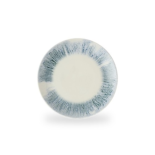 Flacher Coupe-Teller, Durchmesser 26 cm, Lyrablau, Churchill