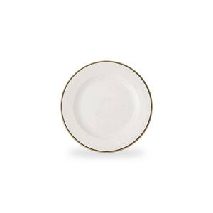 Bord brede rand diam. 30.5cm. Barley White Stonecast Churchill