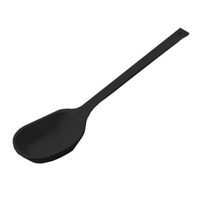 Serveerlepel melamine kleur zwart