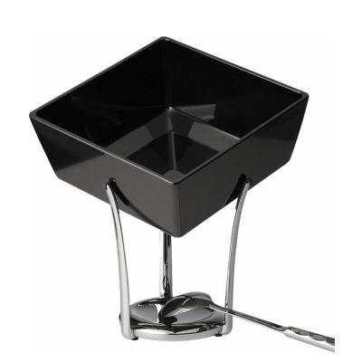 BUFFET STAND/ELEVATOR DIAM. 15X(H)21CM. ZINC ICM CHROMED METAL KING