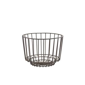 PANIER DE PRÉSENTATION EN ACIER, 25 CM <span translate="no"><span translate="no">HG</span></span> , 18 CM DE PROFONDEUR, NOIR