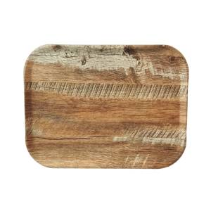 WOODART TRAY DIM. 43X33CM. CHESTNUT SERVE TRAY