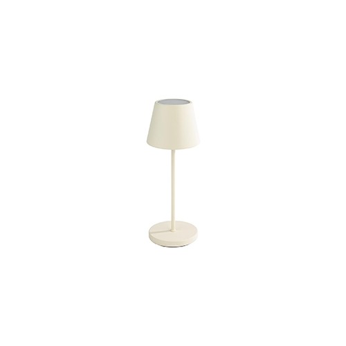 LAMPE MERLE DURCHM. 11CM. HG T. 30CM. WEISS