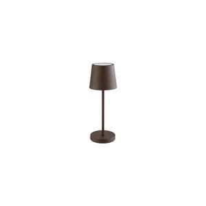 LAMPE MERLE MINI DURCHM. 9CM. <span translate="no"><span translate="no"><span translate="no">HG</span></span></span> T 25CM. ROSTBRAUN