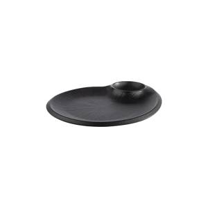 Bord diep Nero afm. 30x25cm. melamine kleur zwart