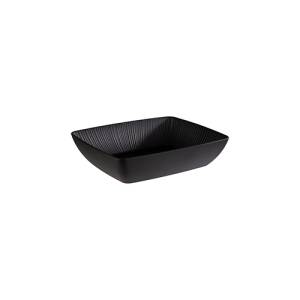 Kom diep Nero afm. 32.5x26,5cm. melamine kleur zwart