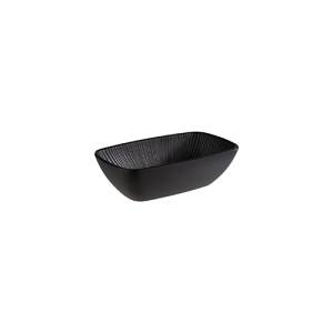 Kom diep Nero afm. 17.6x10,8cm. melamine kleur zwart