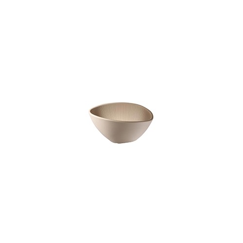 Schaal diep Nero afm. 19x16,5cm. melamine kleur Beige