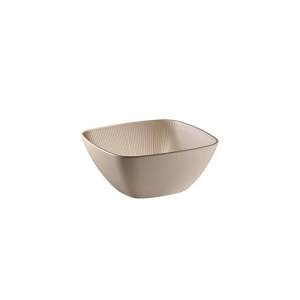 Kom diep Nero diam. 25cm. melamine kleur Beige