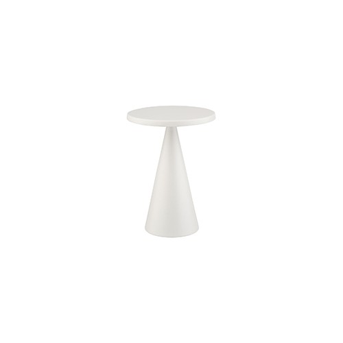 LAMPE CÔNE DIAM. 13 CM. HG T. 18 CM. BLANC
