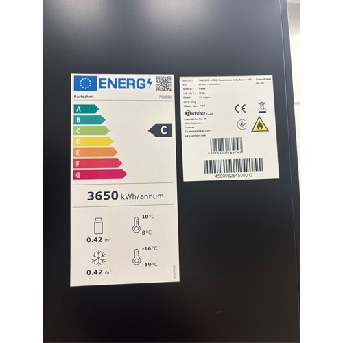 BARTSCHER 430L REFRIGERATOR/FREEZER (OUT OF PACKAGING)