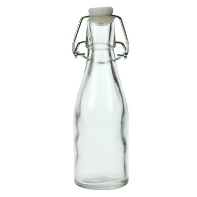 BEUGELFLES/WATERFLES INH. 0,2LTR. GLAS 