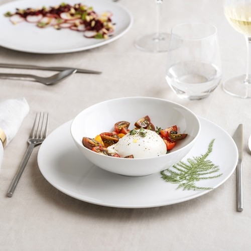 Tiefer Saturn-Teller, Durchmesser 18 cm, White Nova