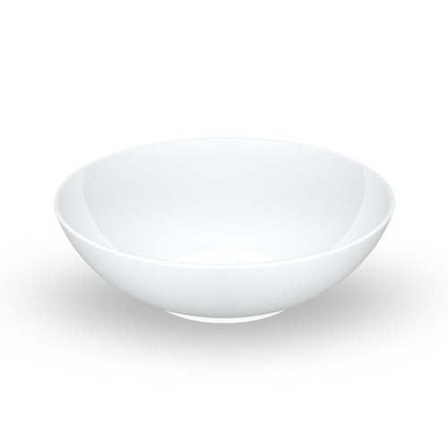 Tiefer Saturn-Teller, Durchmesser 18 cm, White Nova