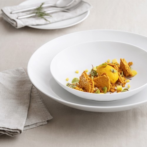 Tiefer Saturn-Teller, Durchmesser 24 cm, White Nova