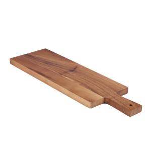 Planche de service avec poignée, dimensions 50 x 15 cm, bois d'acacia, Neville